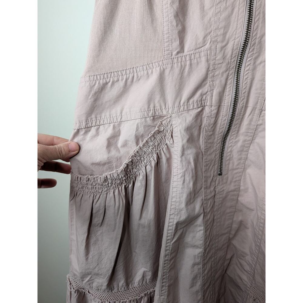 Anthropologie Daily Practice Trek Utility Mini Dress Muted Rose Size S New - Picture 6 of 14